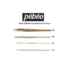 Pebeo 258R Seri Yuvarlak Uçlu Keçi Kılı Fırça