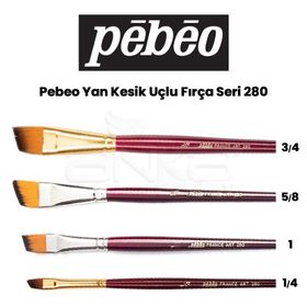 Pebeo 280 Serisi No:1-2 Yan Kesik Uçlu Resim Fırça