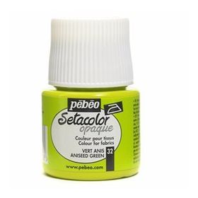 Pebeo 295 Vert Anis Setacolor Opaque 45 ml Kumaş Boyası