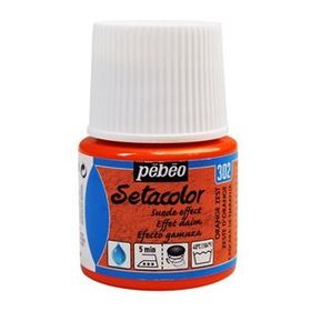 Pebeo 302 Setacolor Suede Effect Orange Zest Kumaş Boyası