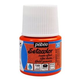 Pebeo 302 Setacolor Suede Effect Orange Zest Kumaş Boyası