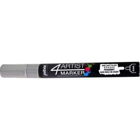 Pebeo 4 Artist Oil Marker 4 mm Yuvarlak Uç Silver Yağlı Boya Kalemi
