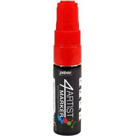 Pebeo 4 Artist Oil Marker 8 mm Yuvarlak Uç Red Yağlı Boya Kalemi
