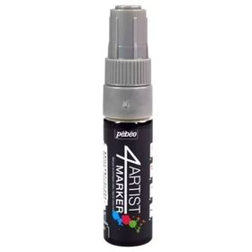 Pebeo 4 Artist Oil Marker 8 mm Yuvarlak Uç Silver Yağlı Boya Kalemi