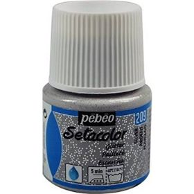 Pebeo 45 ml N:209 Silver Setacolor Glitter Kumaş Boyası