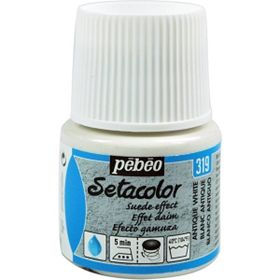 Pebeo 5576809 45 ml N:319 Antique White Setacolor Suede Effect Kumaş Boyası