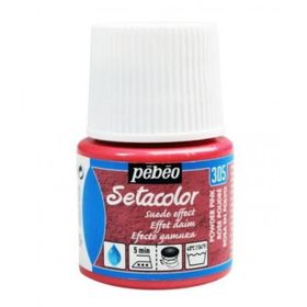 Pebeo 5576814 45 ml N:305 Powder Pink Setacolor Suede Effect Kumaş Boyası