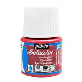 Pebeo 5576814 45 ml N:305 Powder Pink Setacolor Suede Effect Kumaş Boyası