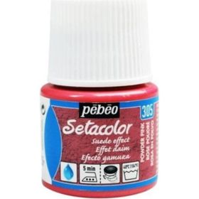 Pebeo 5576814 45 ml N:305 Powder Pink Setacolor Suede Effect Kumaş Boyası