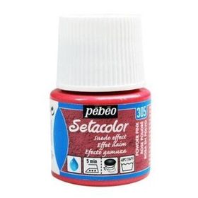 Pebeo 5576814 45 ml N:305 Powder Pink Setacolor Suede Effect Kumaş Boyası