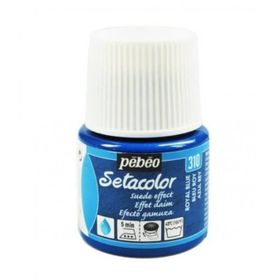 Pebeo 5576819 45 ml N:310 Royal Blue Setacolor Suede Effect Kumaş Boyası