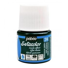 Pebeo 5576823 45 ml N:314 Petroleum Green Setacolor Suede Effect Kumaş Boyası