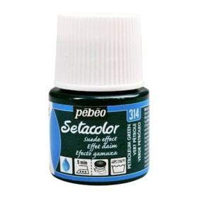 Pebeo 5576823 45 ml N:314 Petroleum Green Setacolor Suede Effect Kumaş Boyası