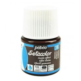 Pebeo 5576825 45 ml N:316 Brown Setacolor Suede Effect Kumaş Boyası