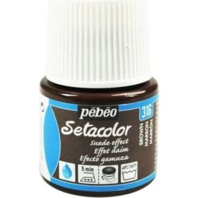 Pebeo 5576825 45 ml N:316 Brown Setacolor Suede Effect Kumaş Boyası