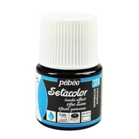Pebeo 5576828 45 ml N:320 Anthracite Setacolor Suede Effect Kumaş Boyası