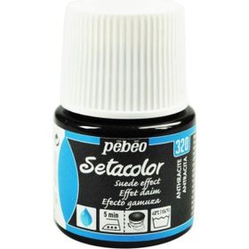 Pebeo 5576828 45 ml N:320 Anthracite Setacolor Suede Effect Kumaş Boyası