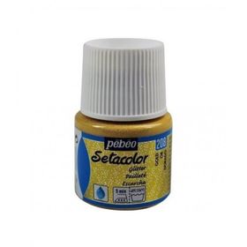 Pebeo 5576830 45 ml N:208 Gold Setacolor Glitter Kumaş Boyası
