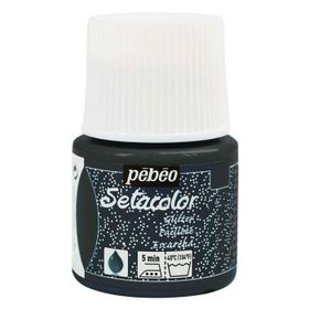 Pebeo 5576837 45 ml N:205 Onyx Setacolor Glitter Kumaş Boyası