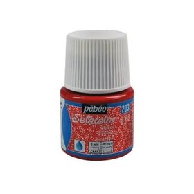 Pebeo 5586414 45 ml N.203 Ruby Setacolor Glitter Kumaş Boyası