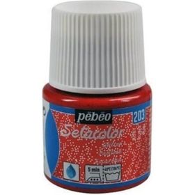 Pebeo 5586414 45 ml N.203 Ruby Setacolor Glitter Kumaş Boyası