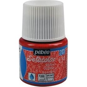 Pebeo 5586414 45 ml N.203 Ruby Setacolor Glitter Kumaş Boyası