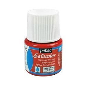 Pebeo 5586419 45 ml N:46 Passion Red Setacolor Shimmer Parlak Opak Kumaş Boyası