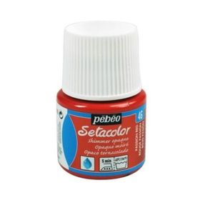 Pebeo 5586419 45 ml N:46 Passion Red Setacolor Shimmer Parlak Opak Kumaş Boyası