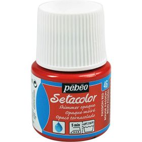 Pebeo 5586419 45 ml N:46 Passion Red Setacolor Shimmer Parlak Opak Kumaş Boyası