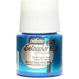 Pebeo 5879 45 ml N:69 Electric Blue Setacolor Shimmer Parlak Opak Kumaş Boyası