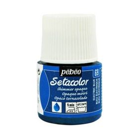 Pebeo 5879 45 ml N:69 Electric Blue Setacolor Shimmer Parlak Opak Kumaş Boyası