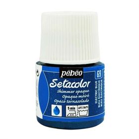 Pebeo 5879 45 ml N:69 Electric Blue Setacolor Shimmer Parlak Opak Kumaş Boyası