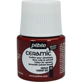 Pebeo 6409 N:20 Garnet Red 45 ml Seramik Boyası