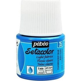 Pebeo 7165 45 ml N:35 Flo. Blue Setacolor Kumaş Boyası