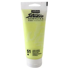 Pebeo 831-51 Bright Yellow 100 ML Studio Akrilik Boya