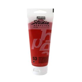 Pebeo 831-53 Dark Cadmium Red 100 ML Studio Akrilik Boya