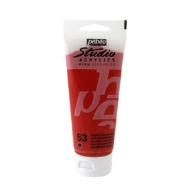 Pebeo 831-53 Dark Cadmium Red 100 ML Studio Akrilik Boya