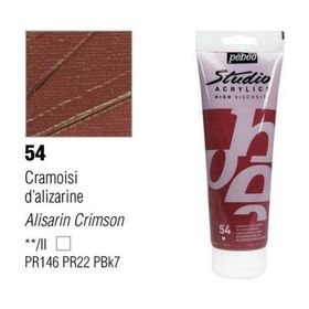 Pebeo 831-54 Alizarin Crimson 100 ML Studio Akrilik Boya