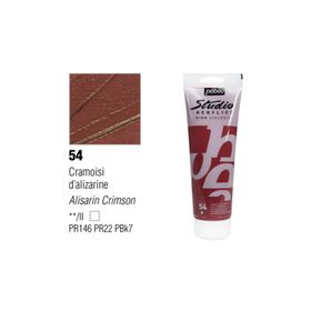 Pebeo 831-54 Alizarin Crimson 100 ML Studio Akrilik Boya