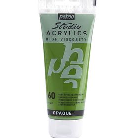 Pebeo 831-60 Chrome Green 100 ML Studio Akrilik Boya