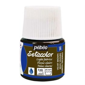 Pebeo 9660 45 ml N:14 Velvet Brown Setacolor Kumaş Boyası