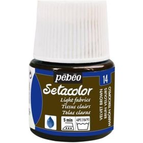 Pebeo 9660 45 ml N:14 Velvet Brown Setacolor Kumaş Boyası
