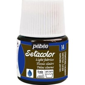 Pebeo 9660 45 ml N:14 Velvet Brown Setacolor Kumaş Boyası