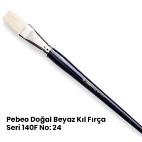 Pebeo Beyaz Kıl Seri:140F/24 Yağlı Ve Akrilik Boya Fırçası