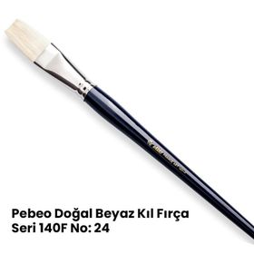 Pebeo Beyaz Kıl Seri:140F/24 Yağlı Ve Akrilik Boya Fırçası