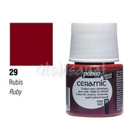 Pebeo Ceramic 29 Ruby 45 ml Seramik Boyası