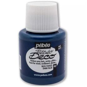 Pebeo Deco Su Bazlı 110 ml 46 Dark Blue Akrilik Ahşap Boyası
