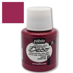 Pebeo Deco Su Bazlı 110 ml 57 Garnet Red Akrilik Ahşap Boyası