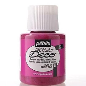 Pebeo Deco Su Bazlı 110 ml 58 Bright Pink Akrilik Ahşap Boyası
