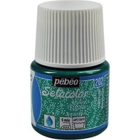 Pebeo N.202 Emerald Setacolor Glitter 45 ml Kumaş Boyası